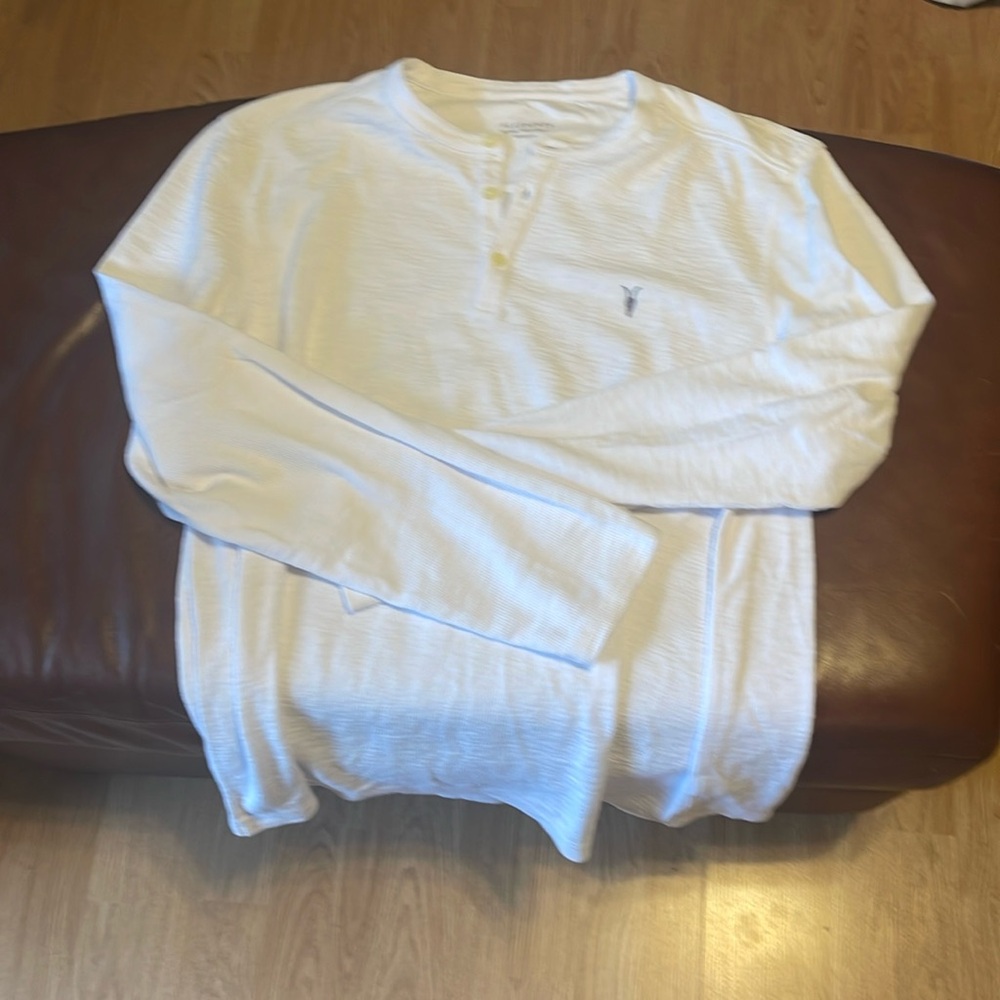Allsaints XXL long sleeve white shirt like new